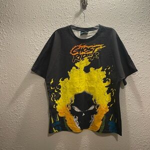 Ghost Rider Graphic Tee - Black and‎ Yellow
